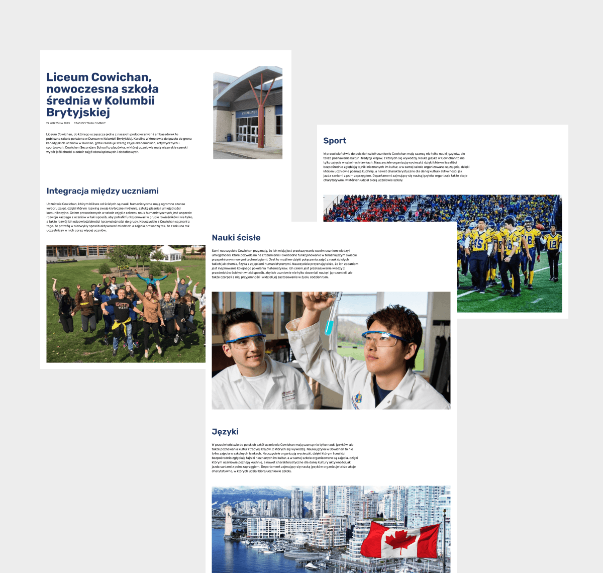 Artykuły blogowe EduCanada.pl o ofercie szkół i kanadyjskiej kulturze