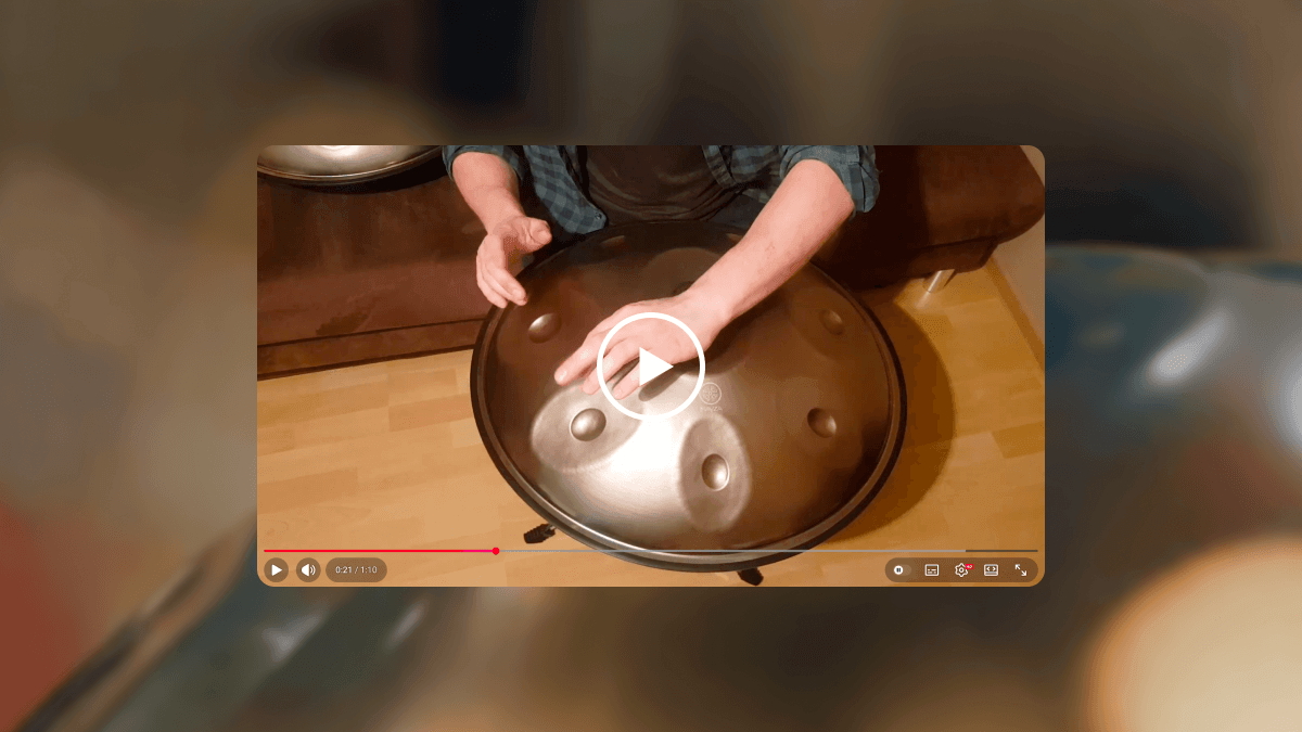 Mayza Handpan – ein Video, das den Klang eines handgefertigten Handpans präsentiert