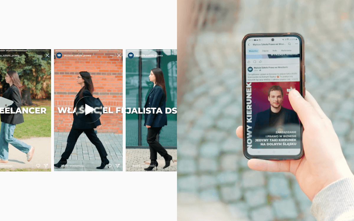 Wyższa Szkoła Prawa – produkcja spotów wideo i social video